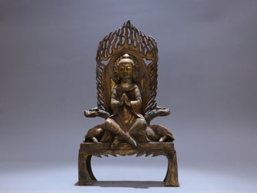 GILT BRONZE BUDDHA STATUE