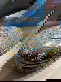 QIANLONG MARK CLOISONNE BOX