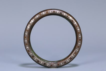 COPPER WITH SILVER&GOLD DOOR KNOCKER