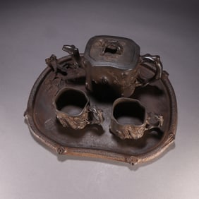 A SET FANZHAN MARK ZISHA TEAPOT&CUP