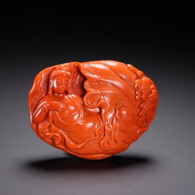 NANHONG AGATE GUANYIN BUDDHA PENDANT