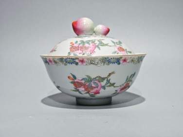 QIANLONG MARK FAMILLE ROSE GLAZE BOWL