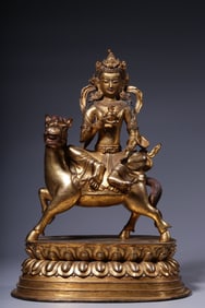 GILT BRONZE BUDDHA STATUE