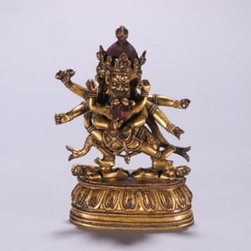 GILT BRONZE BUDDHA STATUE