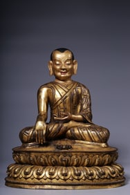 GILT BRONZE BUDDHA STATUE