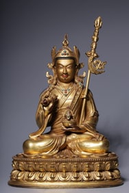 GILT BRONZE BUDDHA STATUE