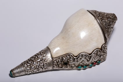 SILVER INLAY GEM SNAIL