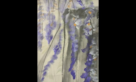 LIN FENGMIAN MARK FLOWER BIRD PATTERN PAINTING