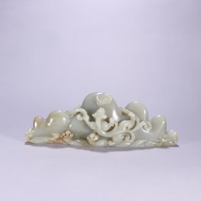 HETIAN JADE PEACH SHAPE PENDANT