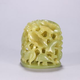 HETIAN JADE CENSER COVER