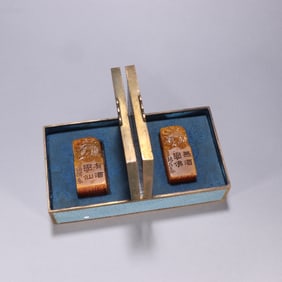 A SET MINGJIA MARK TIANHUANG STONE SEALS