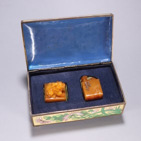 A SET BAISHI MARK TIANHUANG STONE SEALS