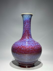 YONGZHENG MARK LANG RED GLAZE VASE