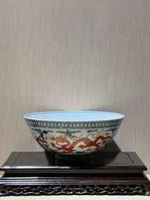 KANGXI MARK GUANYAO BLUE&WHITE GLAZE VASE