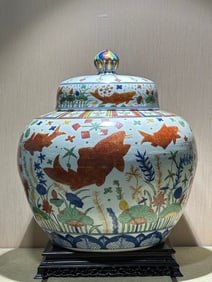 JIAJING MARK WUCAI GLAZE JAR