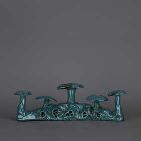 QIANLONG MARK LUJUN GLAZE GANODERMA BRUSH HOLDER