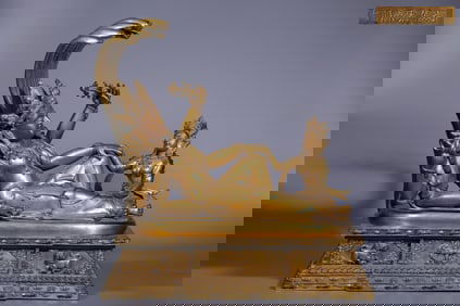 GILT BRONZE BUDDHA STATUE