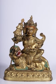 GILT BRONZE BUDDHA STATUE