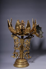 GILT BRONZE BUDDHA STATUE