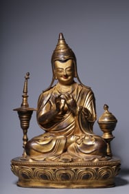 GILT BRONZE BUDDHA STATUE