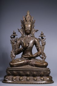 ALLOY COPPER GUANYIN BUDDHA STATUE