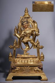 GILT BRONZE BUDDHA STATUE