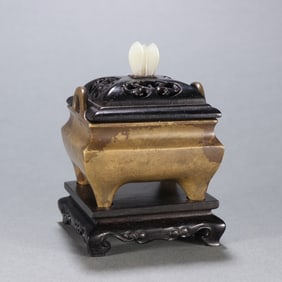 LIU QILONG MARK COPPER CAST CENSER