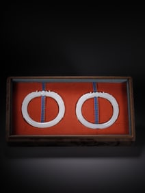 A PAIR HETIAN JADE BANGLES