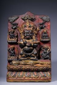 BLACK STONE LACQUER BUDDHA BOARD