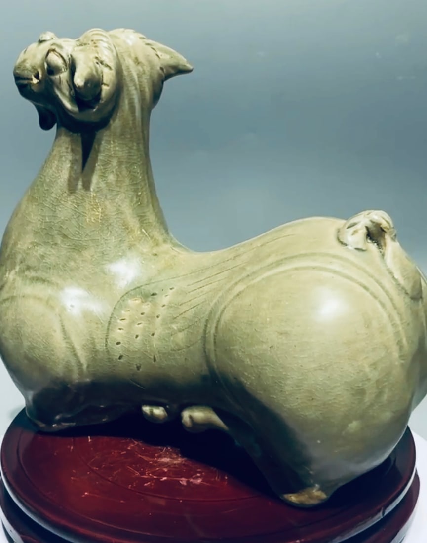 Jin 3rd C Yue Celadon Ram-Form Vessel (1 of 20)