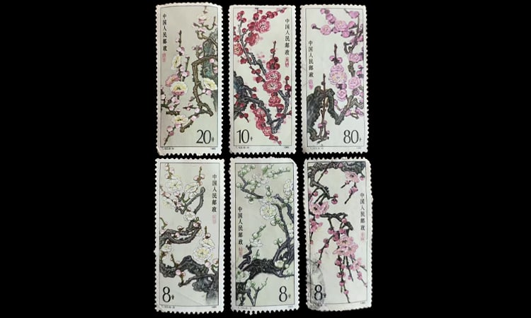 Plum Blossom Special Stamp A Set: Size