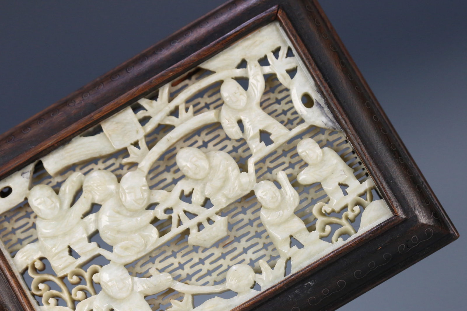 Hetian Jade Figural Plaque - 4