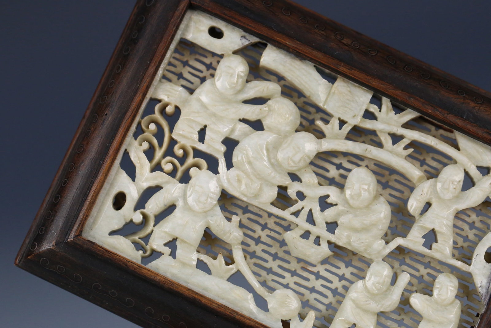 Hetian Jade Figural Plaque - 5