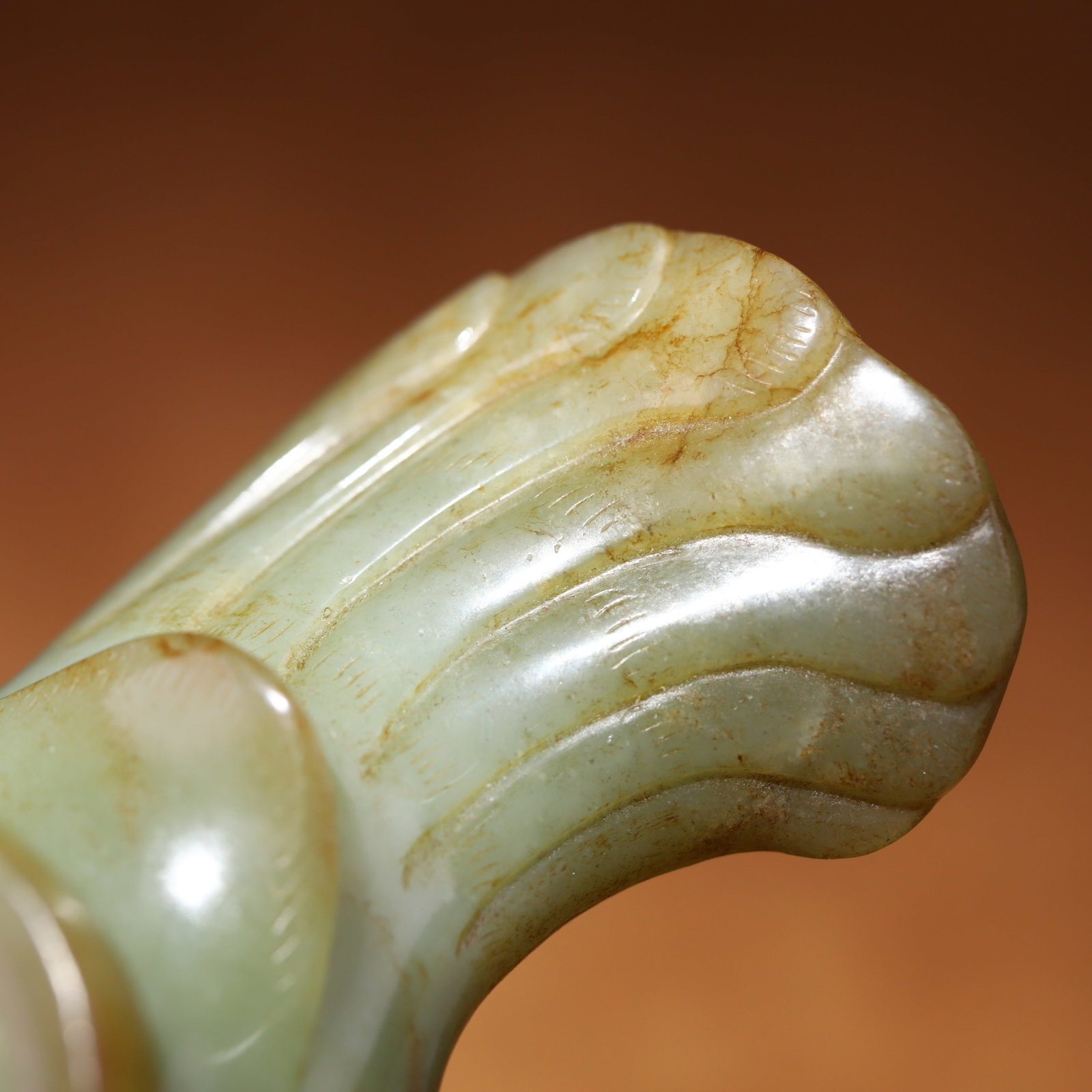 Hetian Jade Phoenix Candlestick - 7
