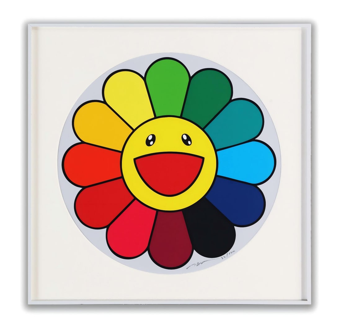 TAKASHI MURAKAMI (B.1962), OFFSET LITHOGRAPH: TAKASHI MURAKAMI (B.1962), OFFSET LITHOGRAPH Dimensions: Image Size (frame not included):15 3/4 in (40 cm) Provenance and Authenticity: His Collectible Has Undergone Rigorous Authentication. The Signa