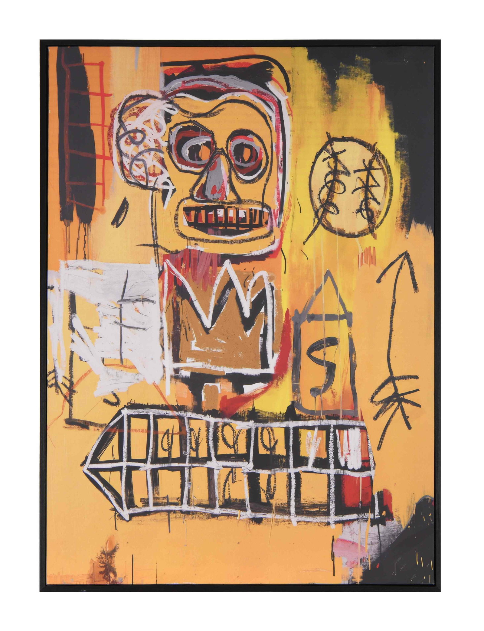 Jean-Michel Basquiat (1960-1988), Untitled (Basquiat Style Figure), Decorative Canvas Print (1 of 1)