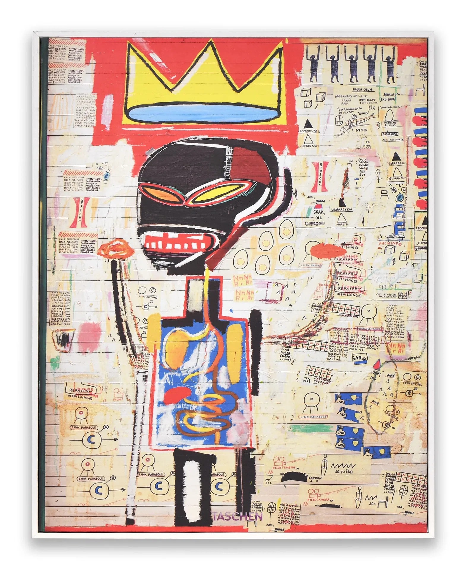 Jean-Michel Basquiat (1960-1988), Untitled Crowned Figure, Decorative Canvas Print (1 of 1)