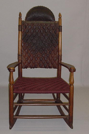 RARE SHAKER ROCKER. Mt. Lebanon. Birch with an old
