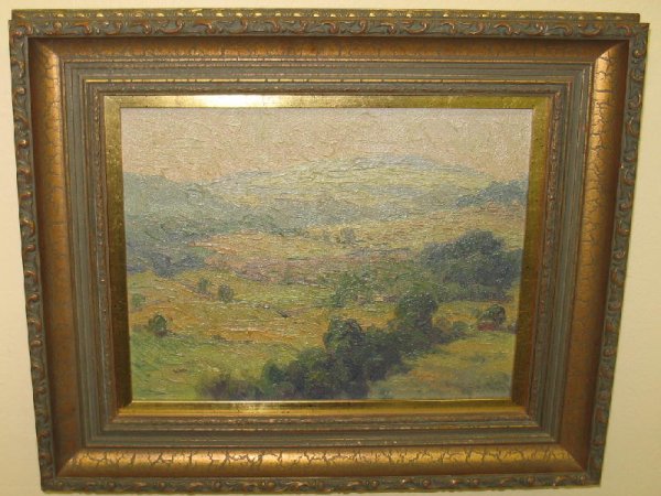 OIL ON BOARD PAINTING. Attributed to, and from the 