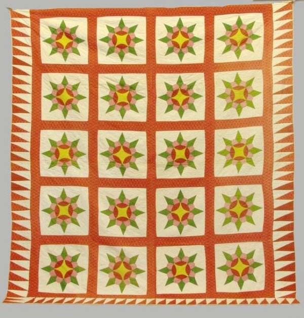 PIECED QUILT.