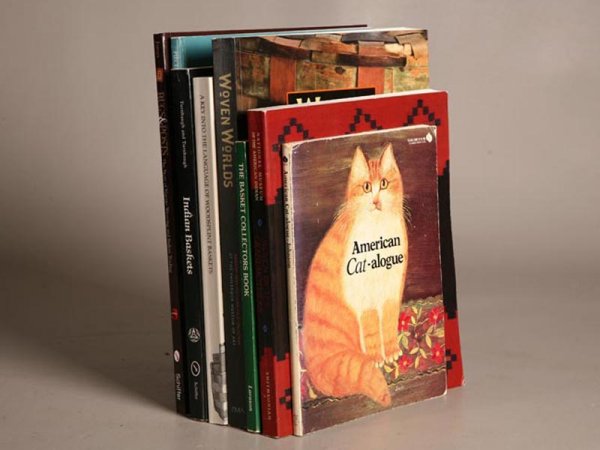 TEN REFERENCE BOOKS ON ANTIQUES.