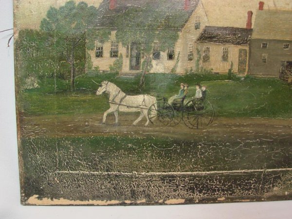 LANDSCAPE PAINTING. 19th Century, found in Massach - 3