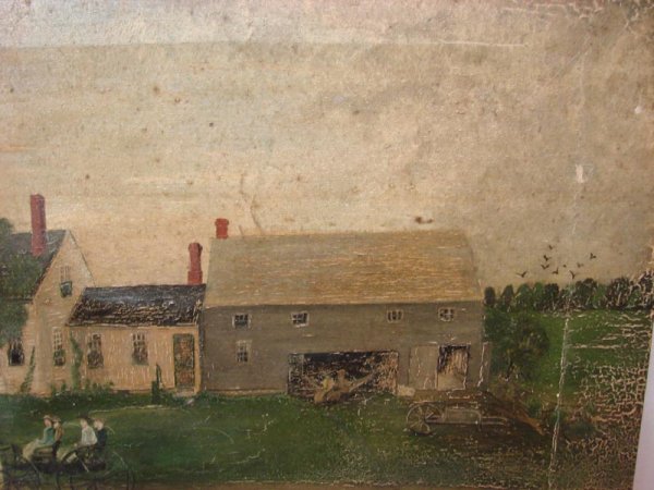 LANDSCAPE PAINTING. 19th Century, found in Massach - 4