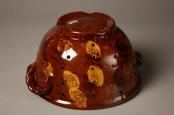 TWO PIECES OF BREININGER POTTERY. Contemporary redw - 6