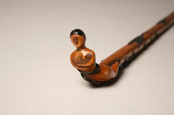 TWO FOLK ART CANES. Turn of the 20th Century. One - 2