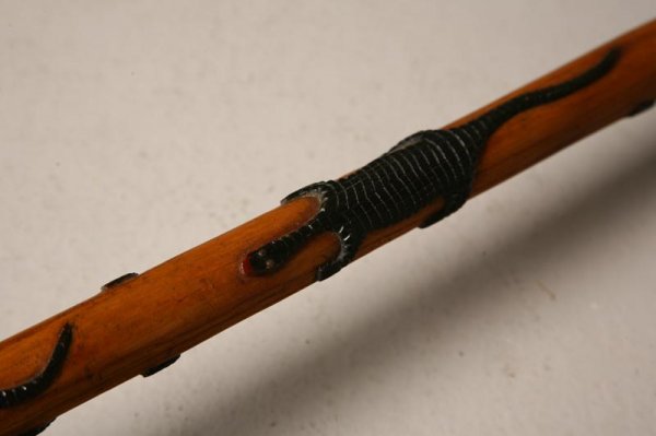 TWO FOLK ART CANES. Turn of the 20th Century. One - 4
