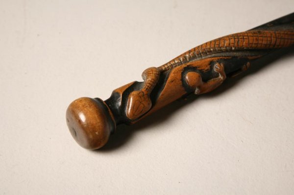 TWO FOLK ART CANES. Turn of the 20th Century. One - 5