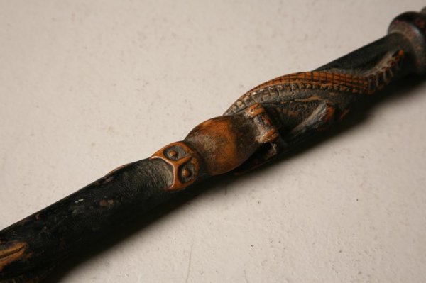 TWO FOLK ART CANES. Turn of the 20th Century. One - 7