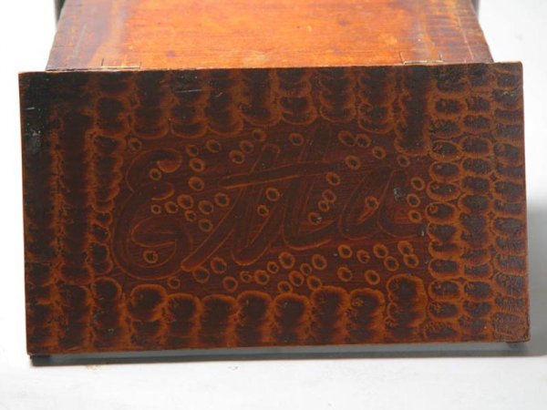 OHIO DECORATED MINIATURE BLANKET CHEST. - 3
