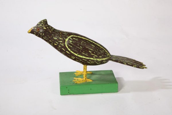 TWO FOLK ART CARVINGS BY CANFIELD. - 3